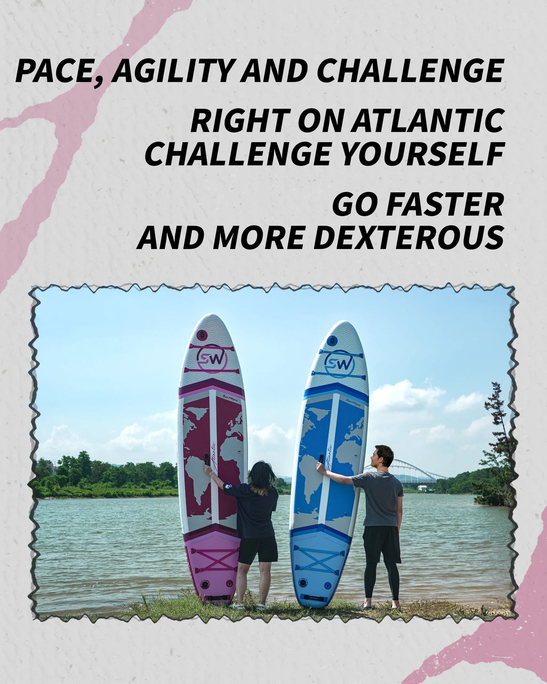 Pro Inflatable SUP Board 11ft All Around Paddle Board