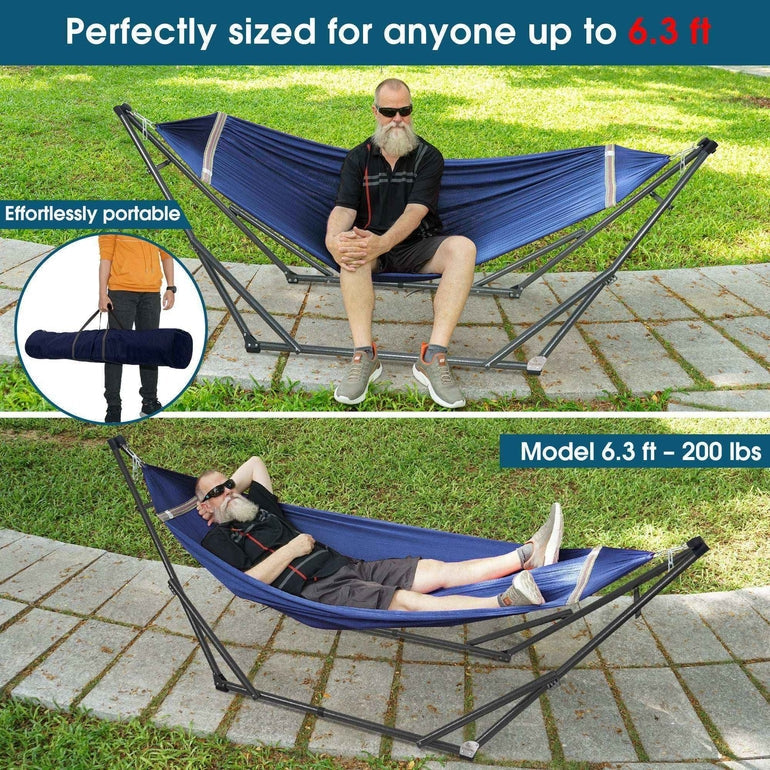 Original Collapsible Hammock with Stand for Ultimate Relaxation