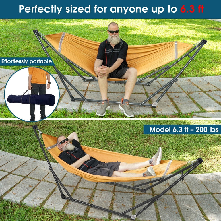 Original Collapsible Hammock with Stand for Ultimate Relaxation