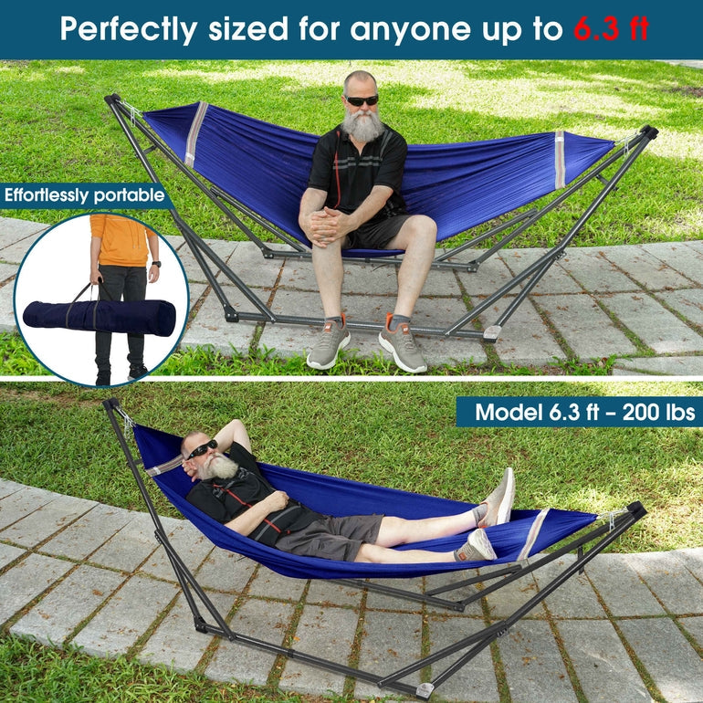 Original Collapsible Hammock with Stand for Ultimate Relaxation