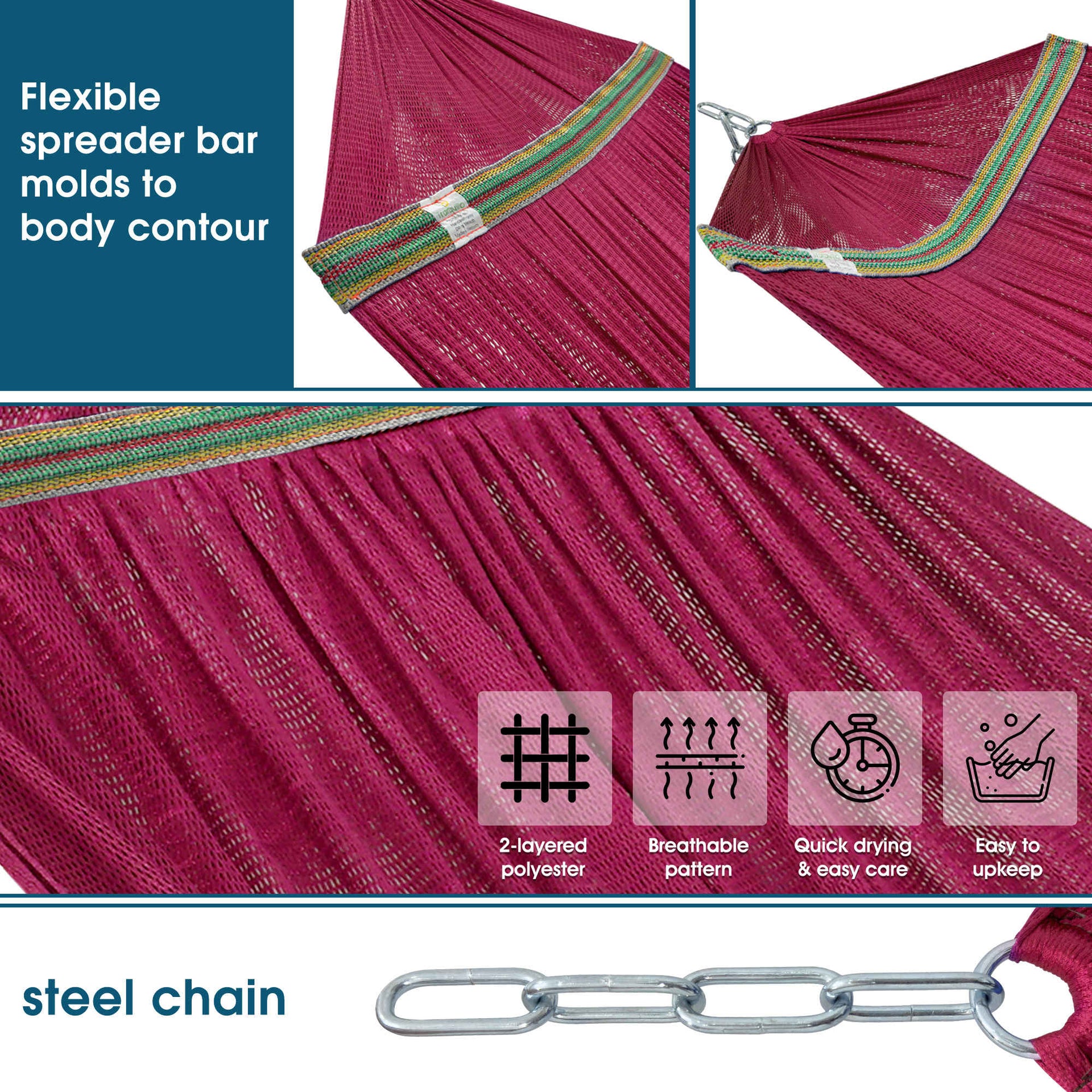 Original Collapsible Hammock with Stand for Ultimate Relaxation
