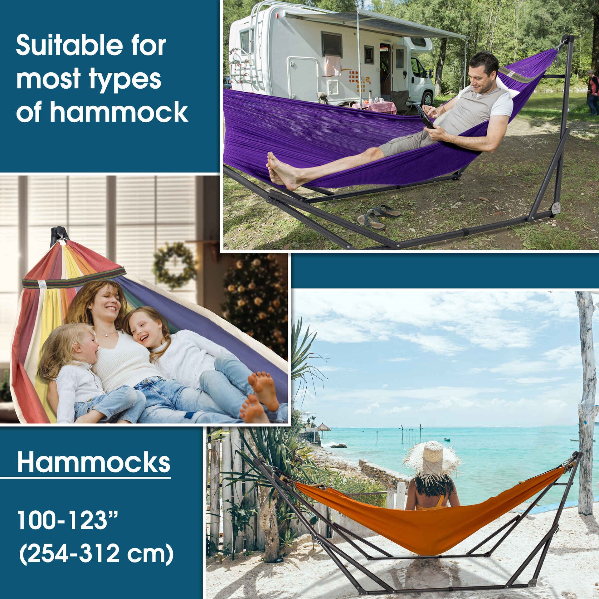 Original Collapsible Hammock with Stand for Ultimate Relaxation