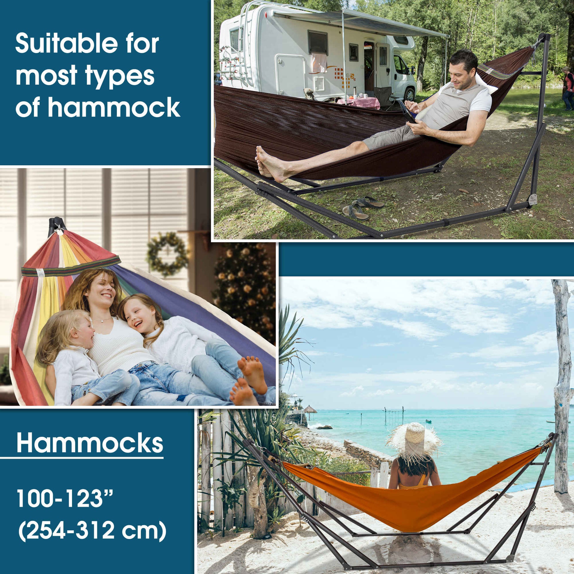 Original Collapsible Hammock with Stand for Ultimate Relaxation