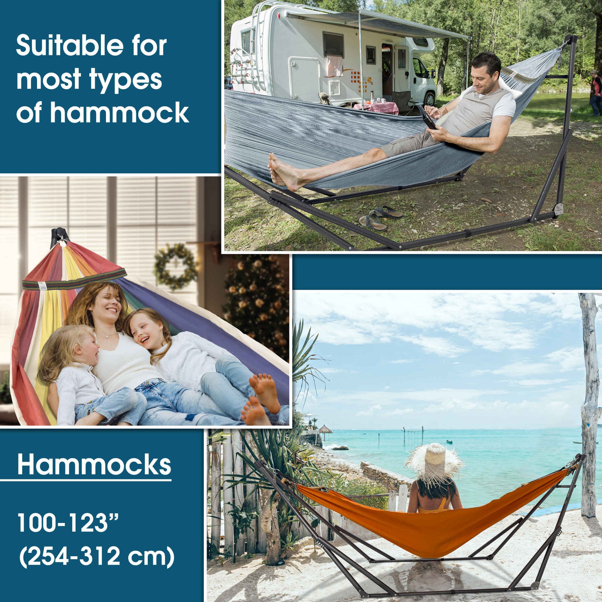 Original Collapsible Hammock with Stand for Ultimate Relaxation