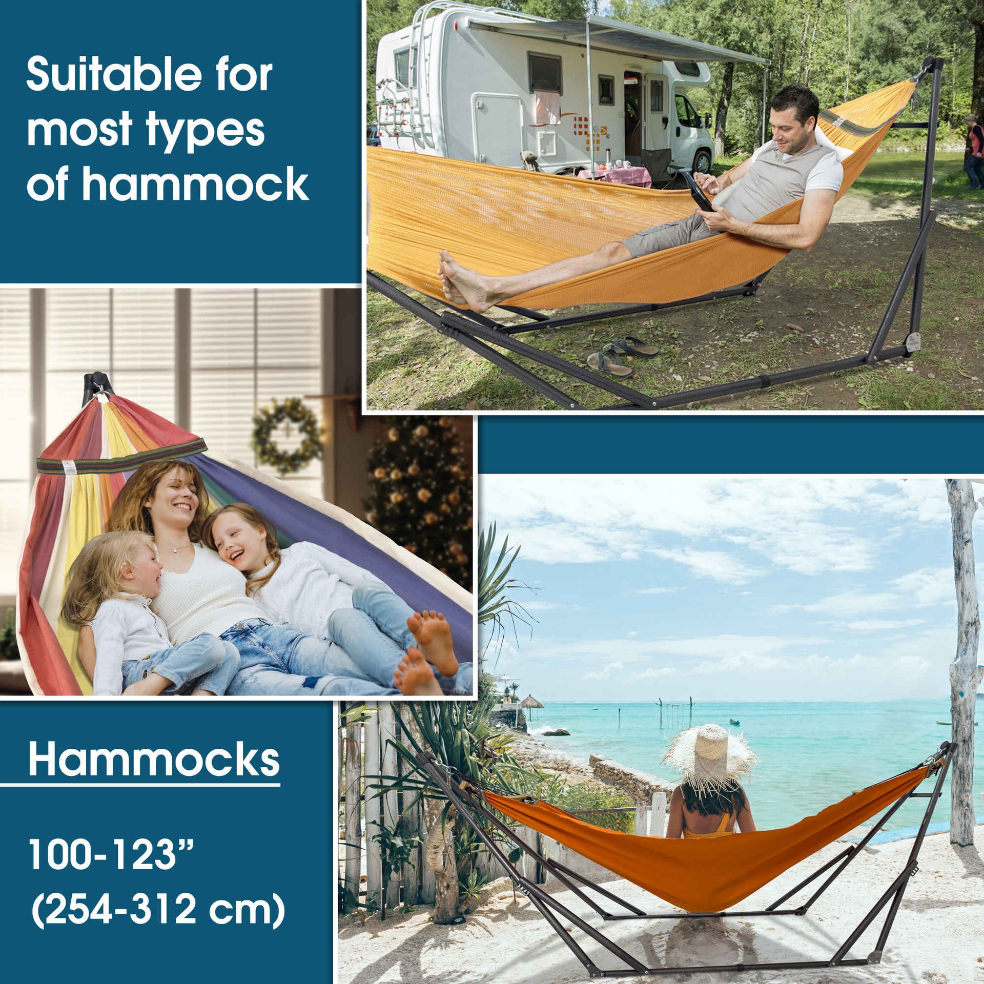 Original Collapsible Hammock with Stand for Ultimate Relaxation
