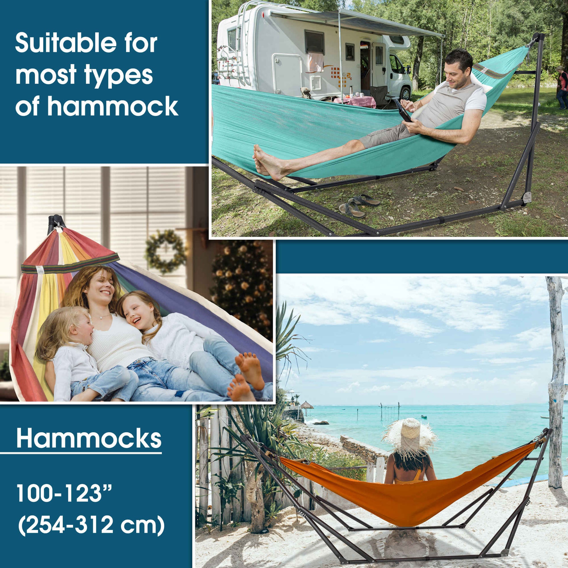 Original Collapsible Hammock with Stand for Ultimate Relaxation