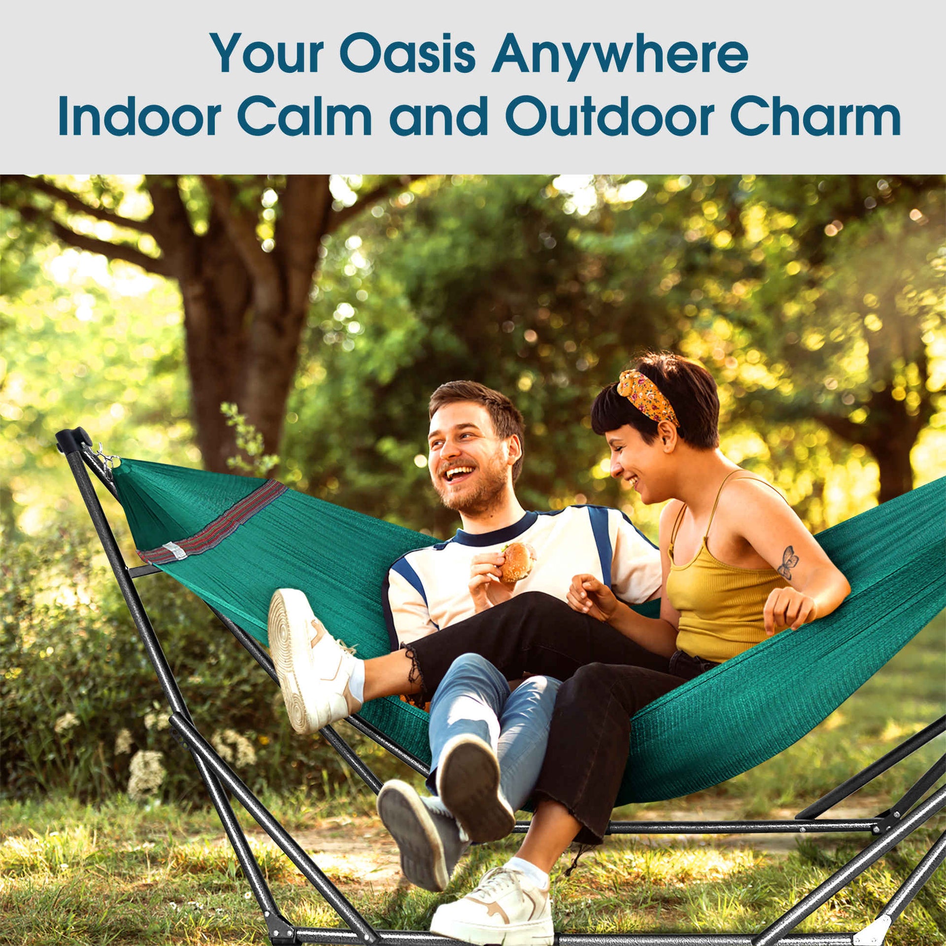Original Collapsible Hammock with Stand for Ultimate Relaxation