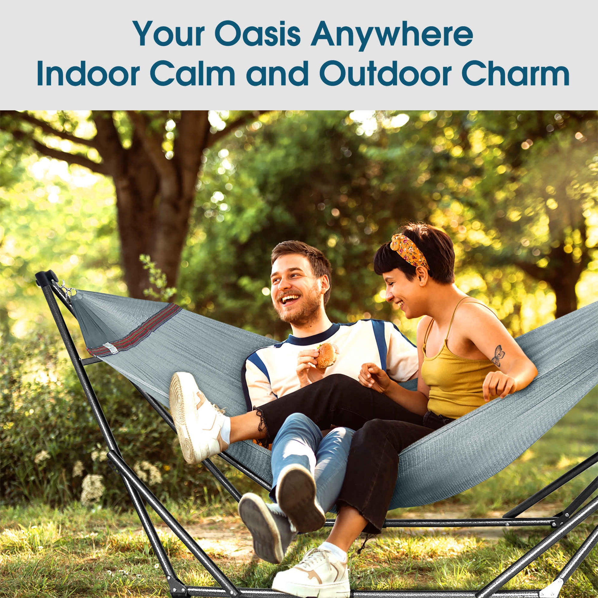 Original Collapsible Hammock with Stand for Ultimate Relaxation