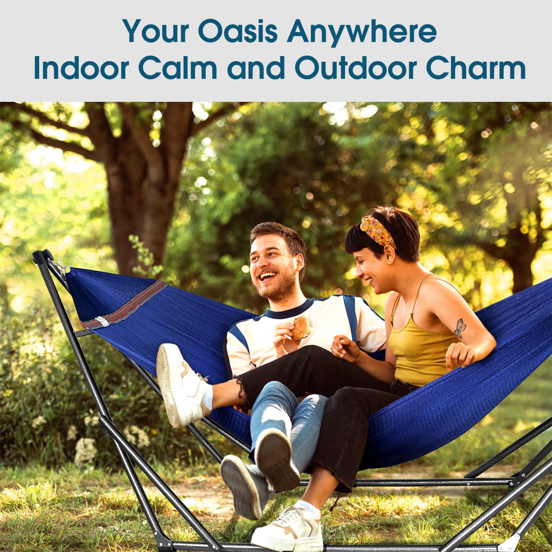 Original Collapsible Hammock with Stand for Ultimate Relaxation