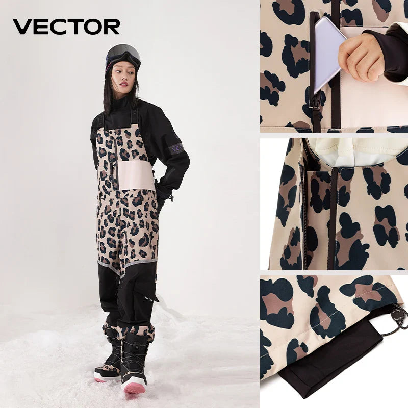 Men & Women Ski Bib Waterproof