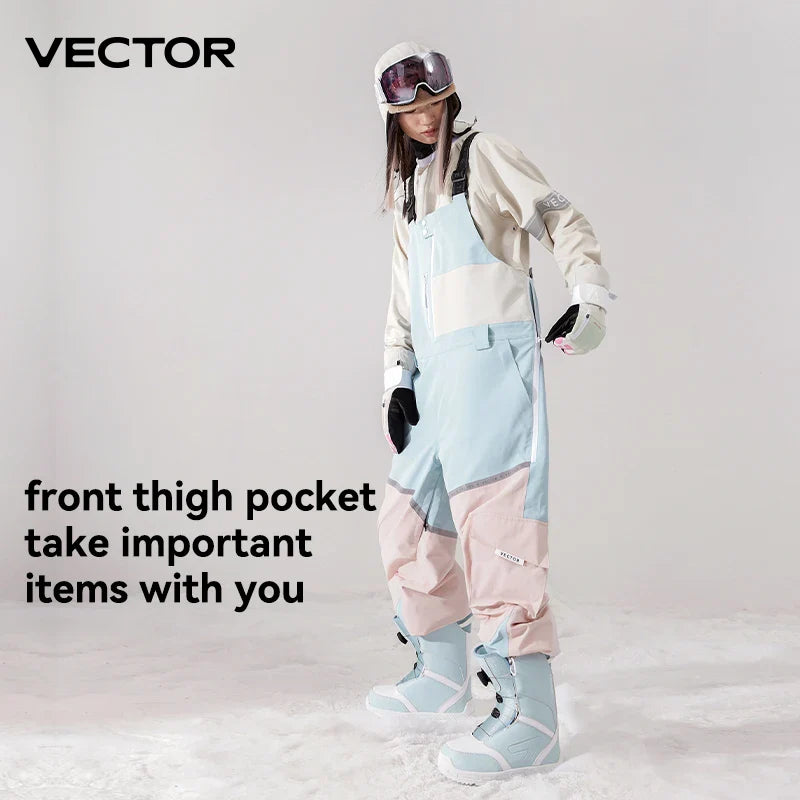 Men & Women Ski Bib Waterproof