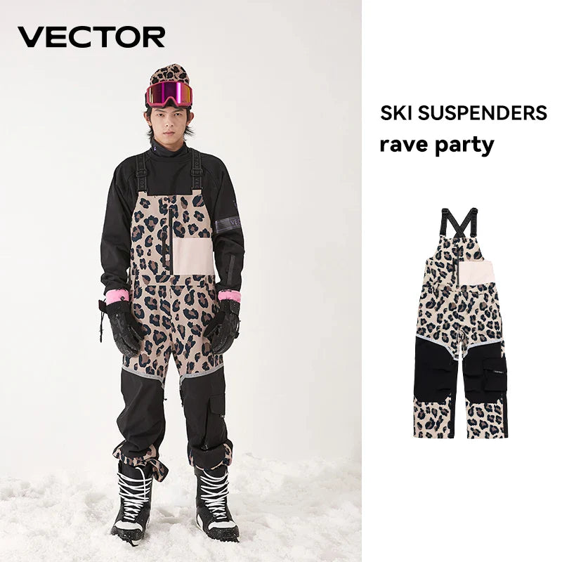 Men & Women Ski Bib Waterproof