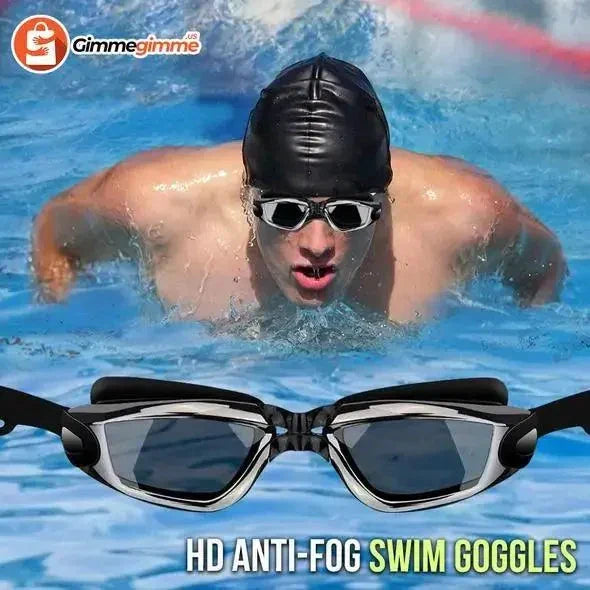 HD Swim Goggles With HD Clarity Comfort Fit Adjustable Straps