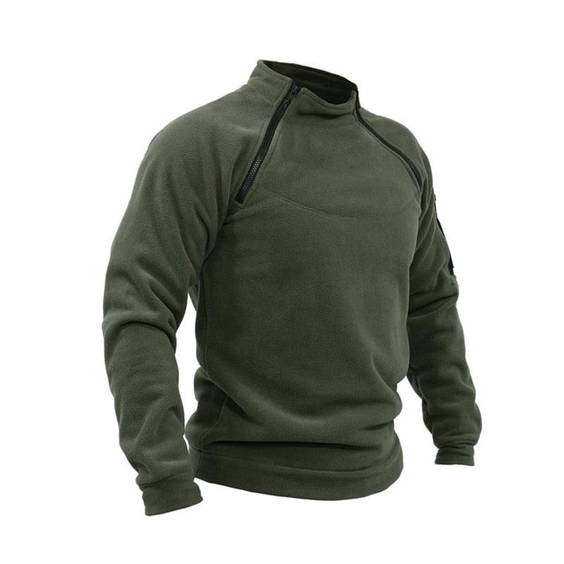 Men Winter Fleece Tactical Jacket Lightweight Warm Windproof Outdoor Wear