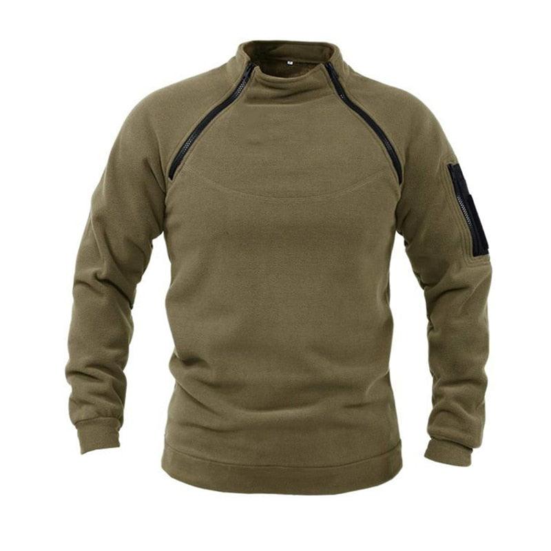 Men Winter Fleece Tactical Jacket Lightweight Warm Windproof Outdoor Wear