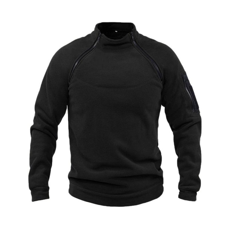 Men Winter Fleece Tactical Jacket Lightweight Warm Windproof Outdoor Wear