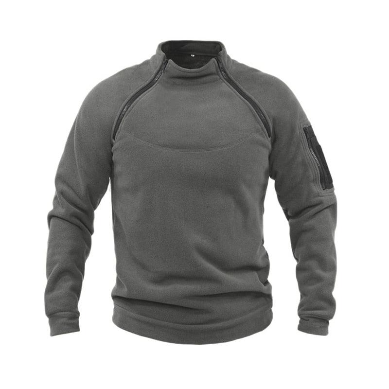 Men Winter Fleece Tactical Jacket Lightweight Warm Windproof Outdoor Wear