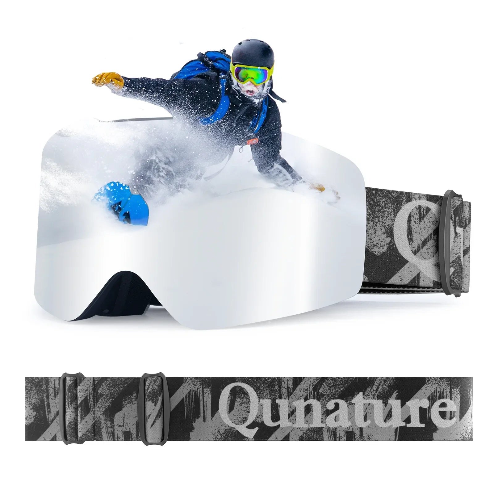 Ski Goggles with UV400 Protection Frameless Anti-Fog