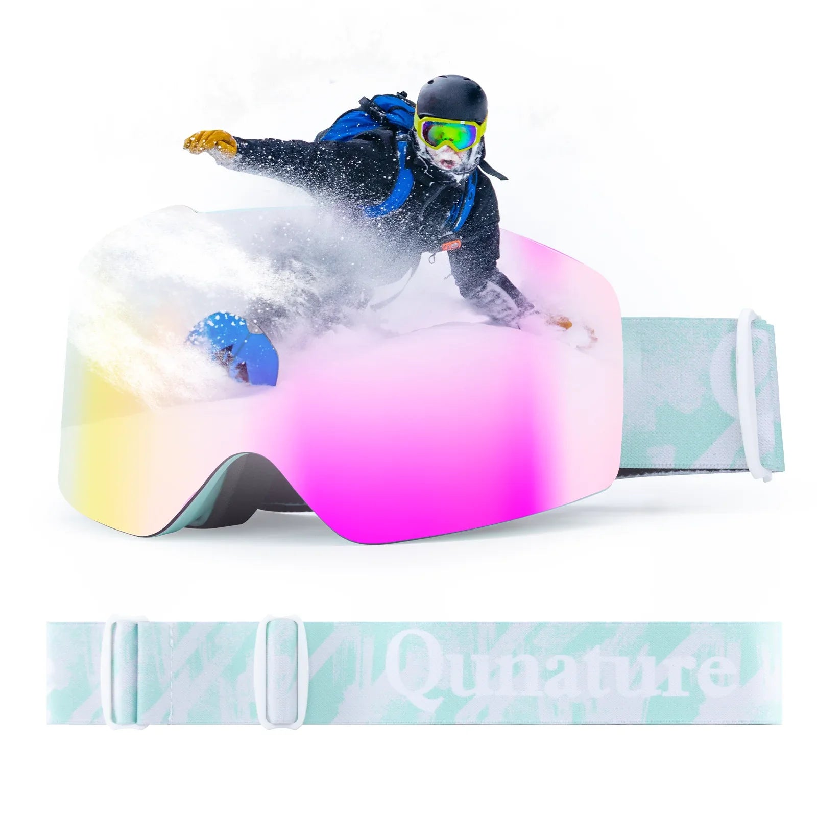 Ski Goggles with UV400 Protection Frameless Anti-Fog