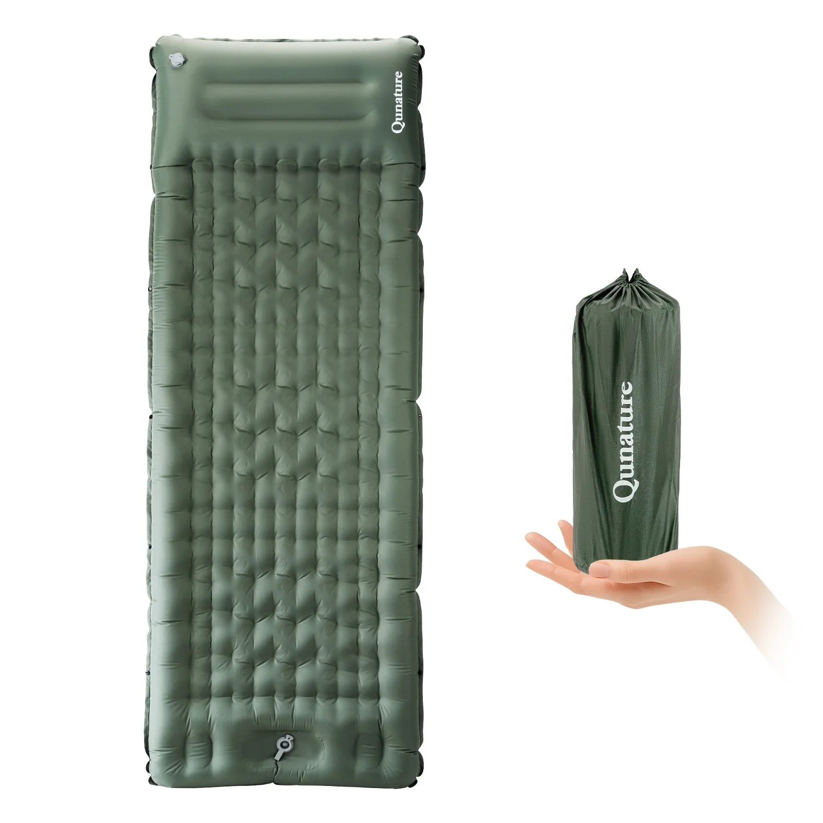 Inflatable Sleeping Pad with Pillow