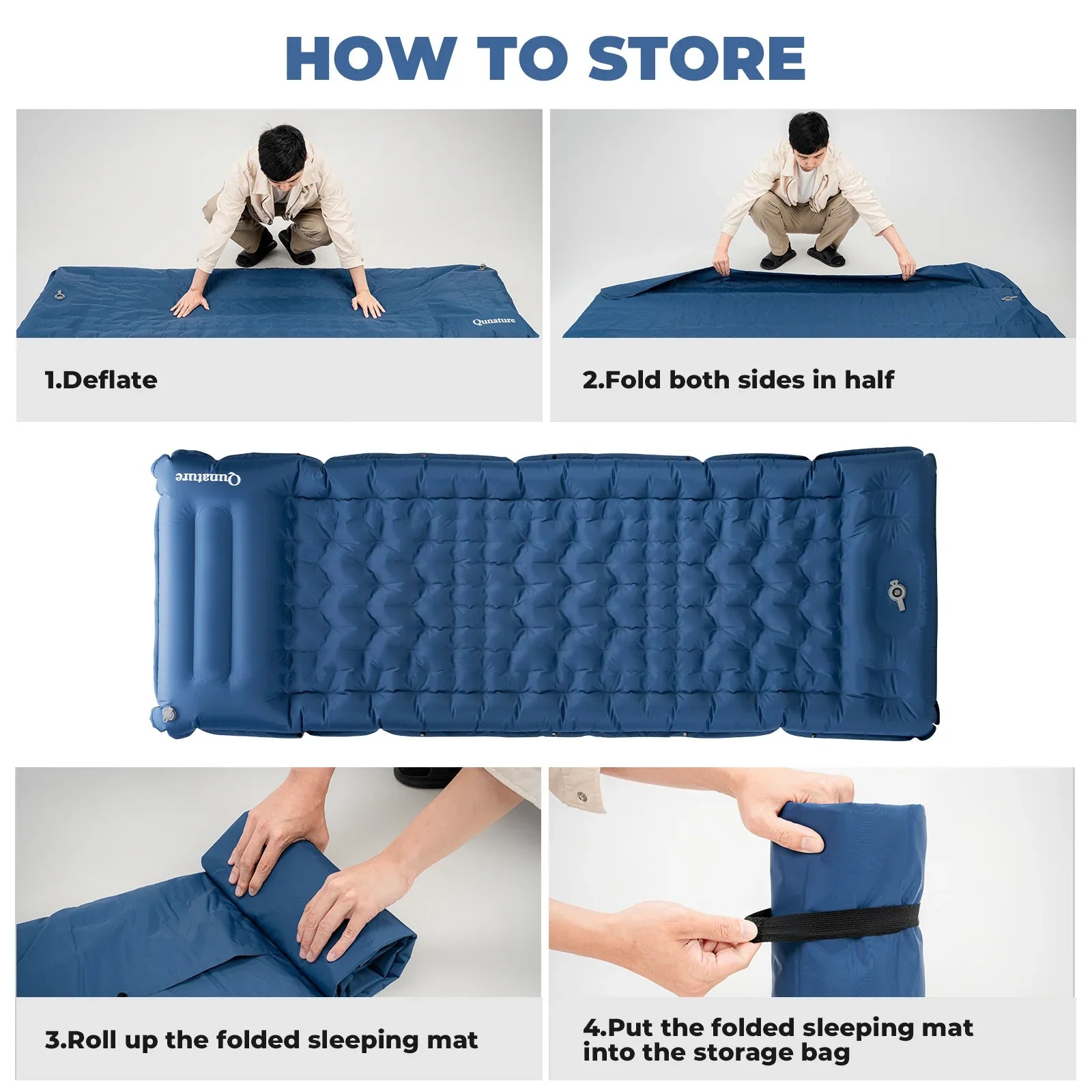 Inflatable Sleeping Pad with Pillow