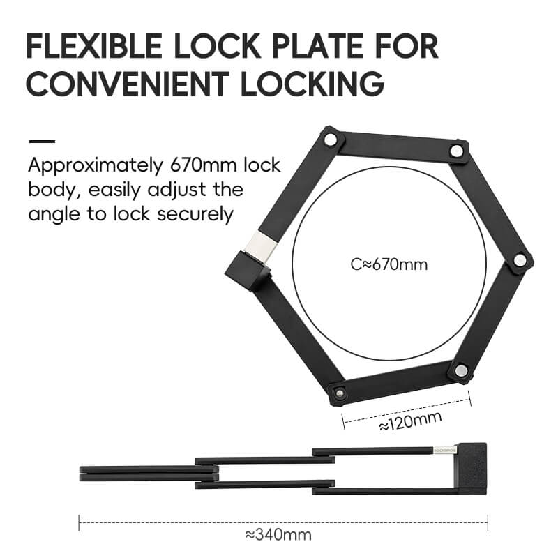 Folding Bike Lock Key Type