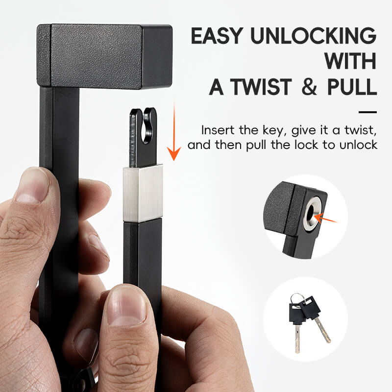Folding Bike Lock Key Type