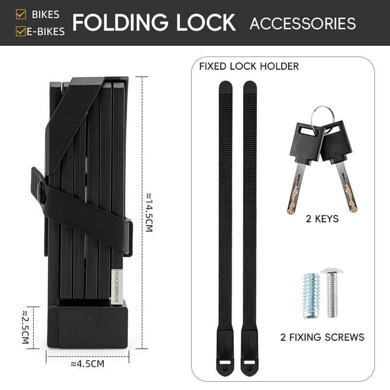 Folding Bike Lock Key Type