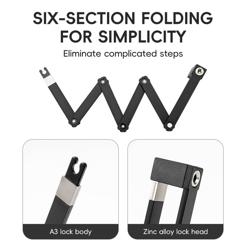 Folding Bike Lock Key Type